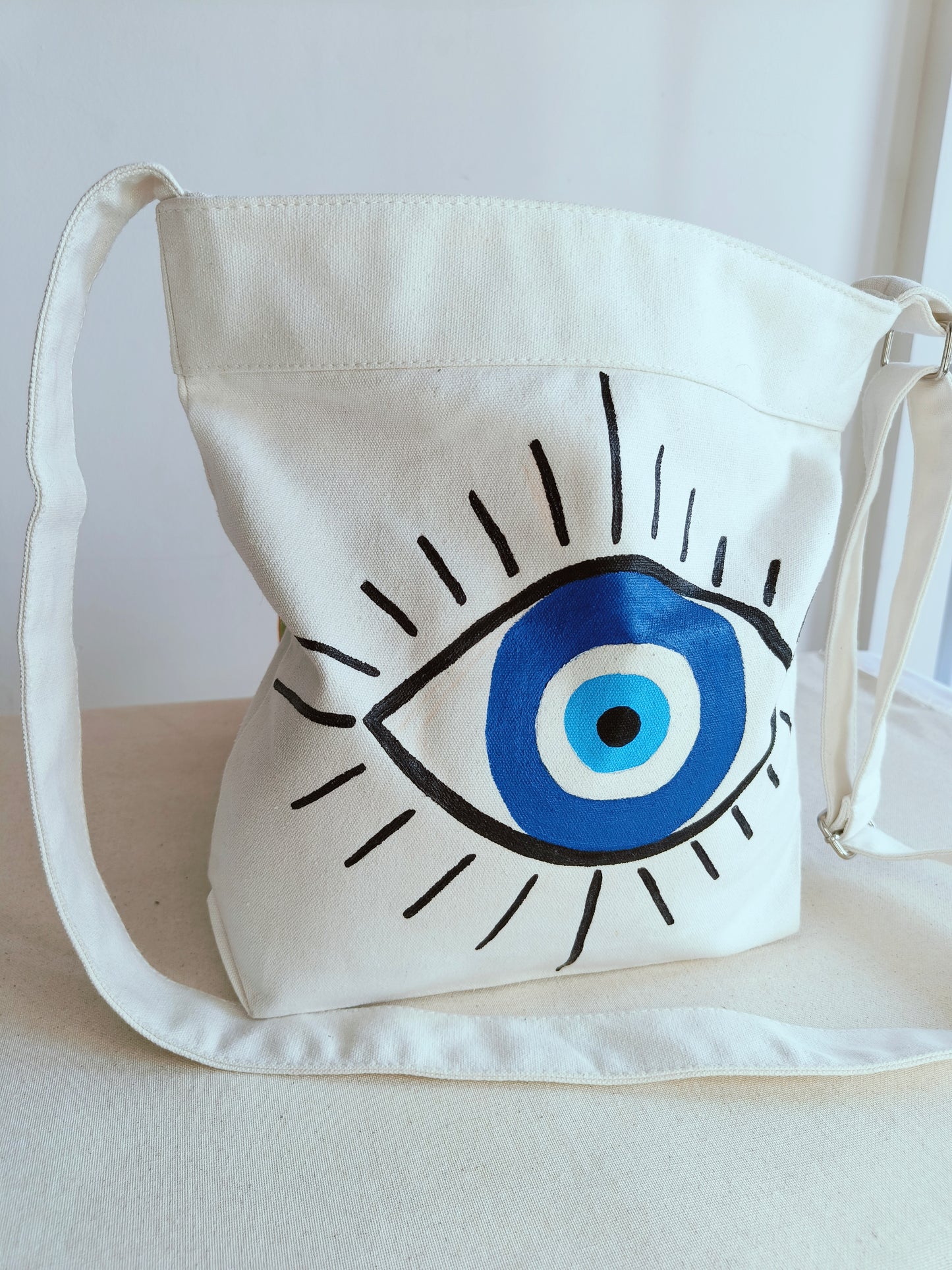 Eye Canvas Sling Bag|