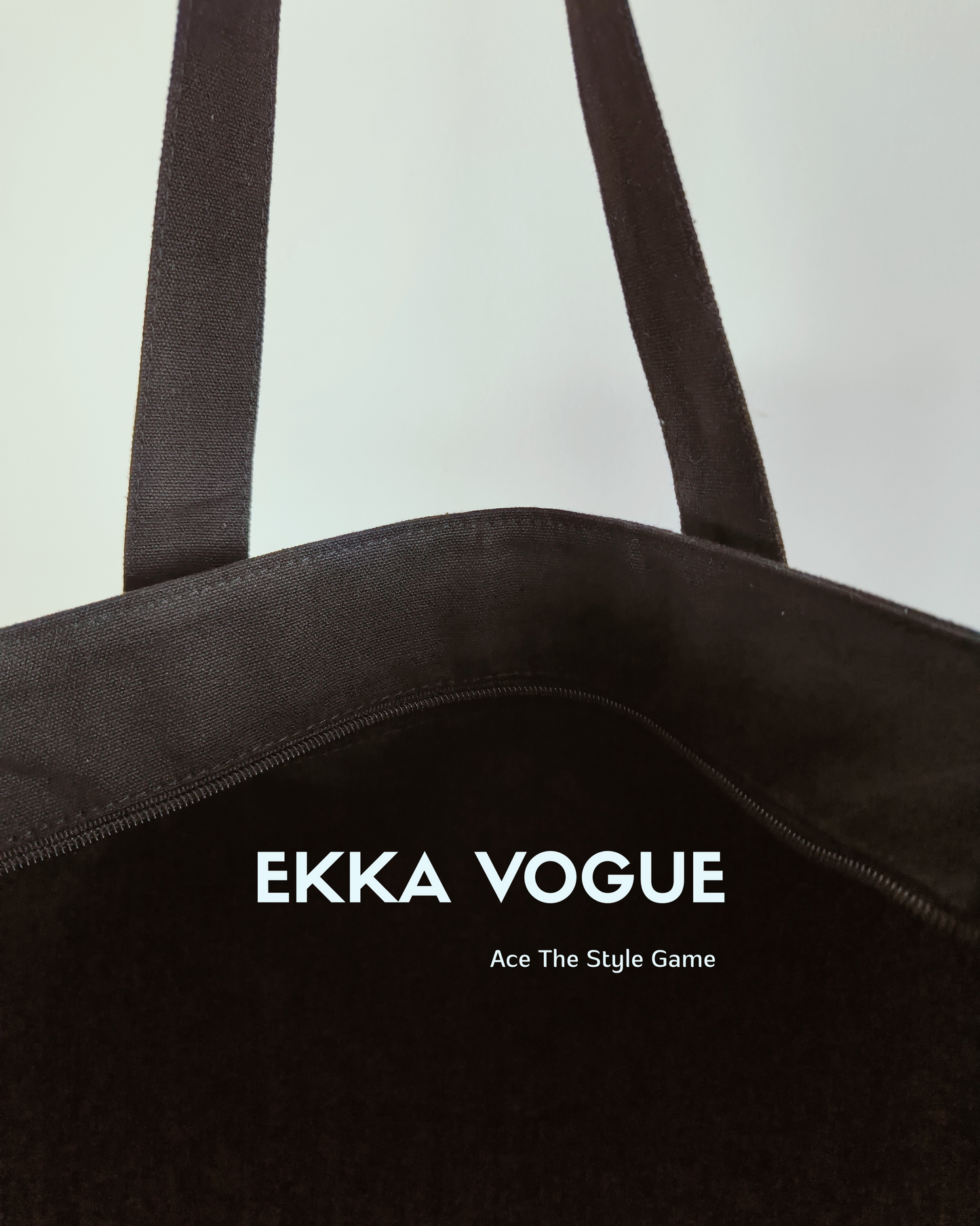 Bow Design Black Canvas Tote Bag|