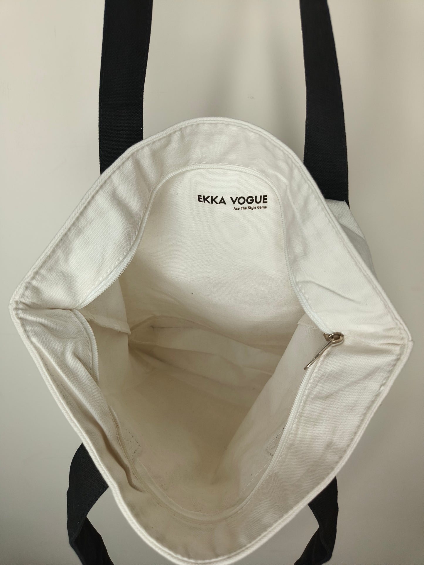 Minimalist Floral Grid Tote Bag |