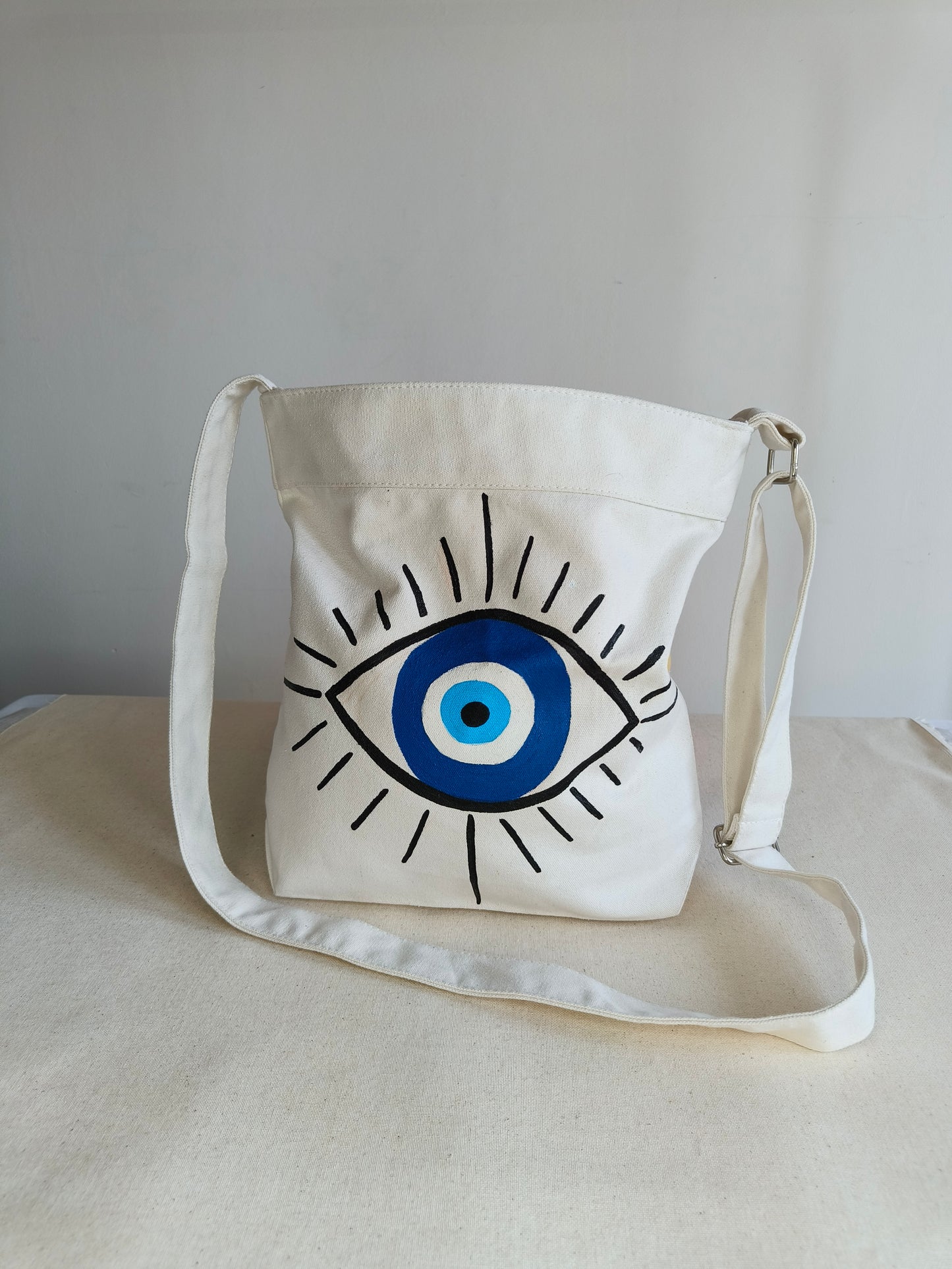 Eye Canvas Sling Bag|